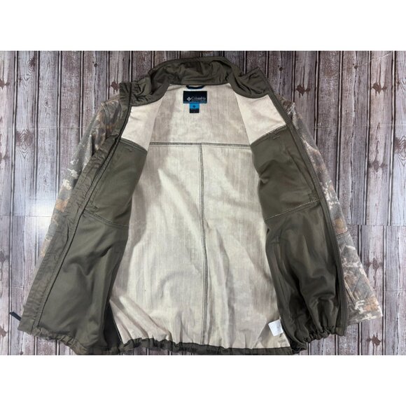 COLUMBIA gallatin lite wool jacket color timberwolf digital camo size L NWOT - Picture 6 of 9